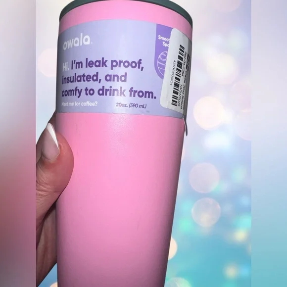 Owala 💅 🌸 Pink Coffee Insulated Tumbler - Picture 8 of 13